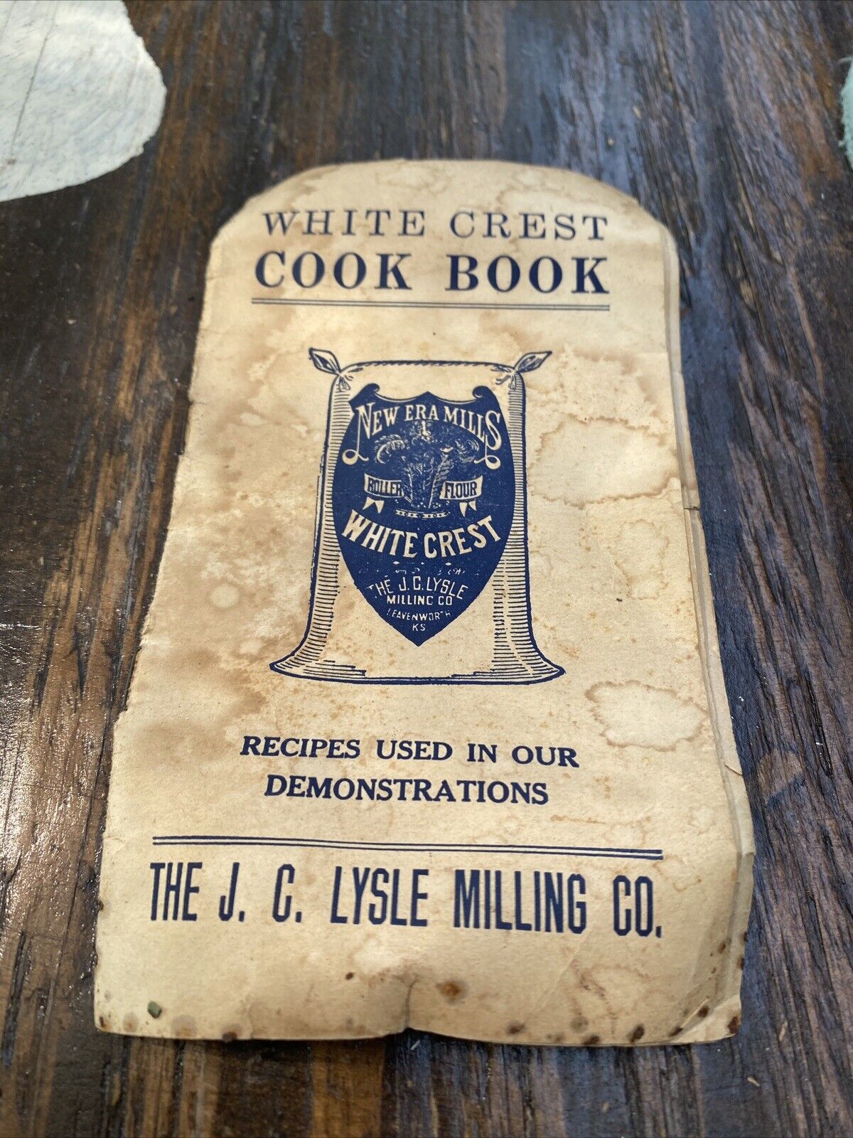 White Crest Flour / J.C. Lysle  Milling Co. Recipe Cook Book c1900-10 Scarce