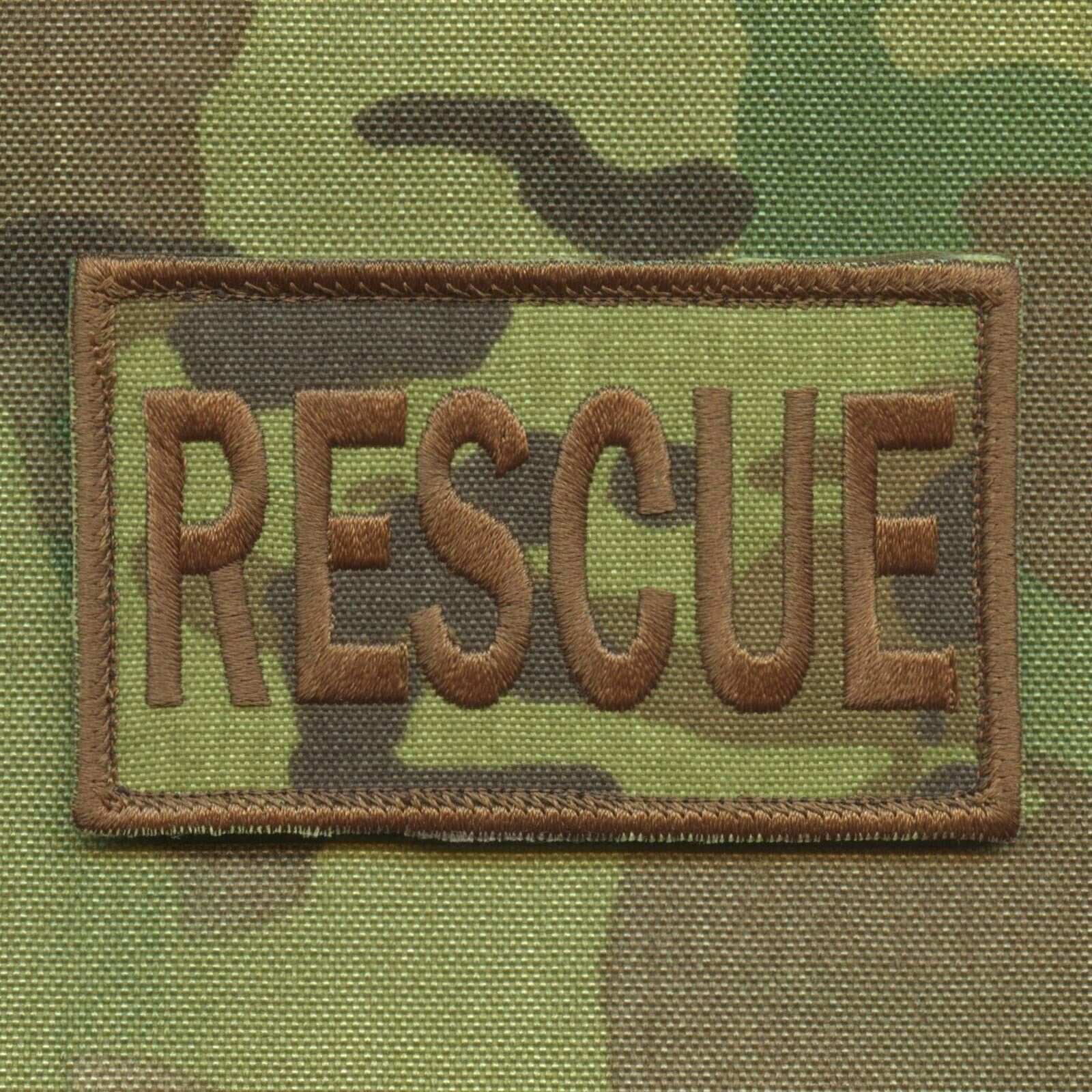LEGEEON Multicam Rescue 2x3.25 SAR CSAR Jolly Green Morale Tactical Military Fas