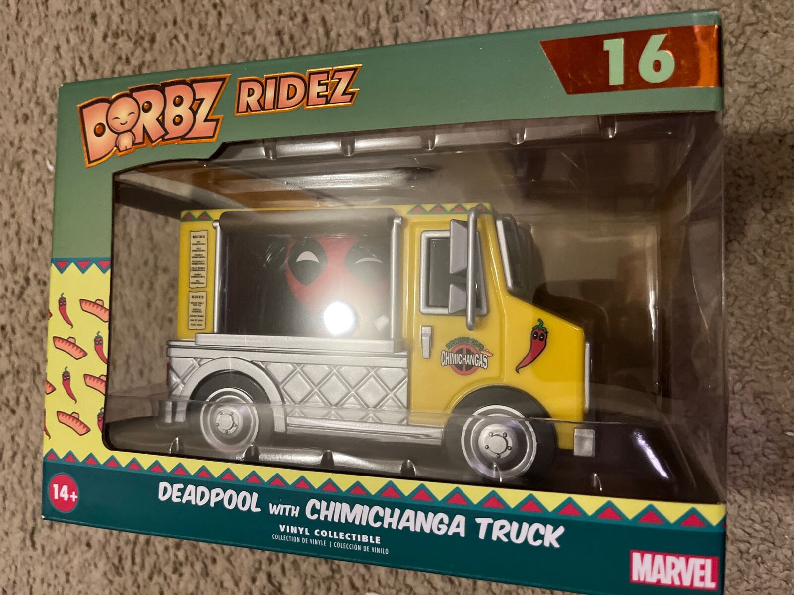Funko Dorbz Ridez: Marvel - Deadpool (w/ Chimichanga Truck) #16 Never Been open