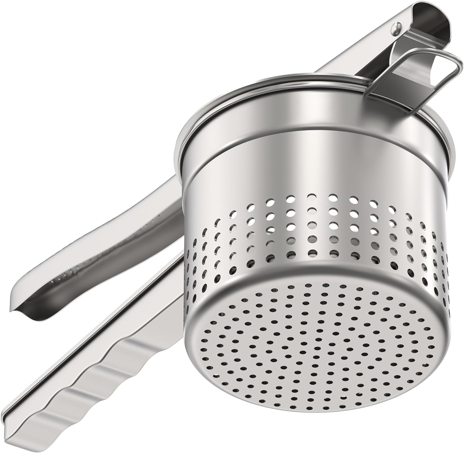 Large 15Oz Potato Ricer, Heavy Duty Stainless Steel Ricer for Mashed Potatoes, S