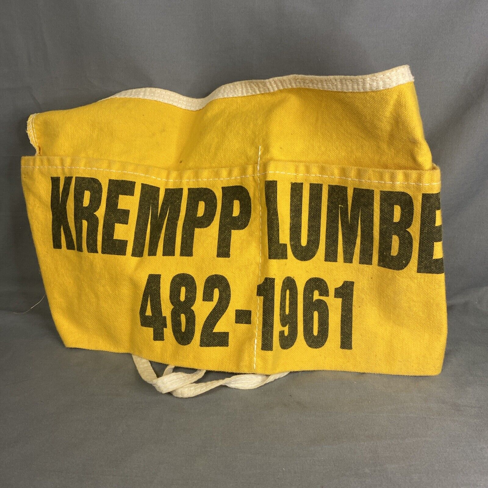 Vintage Krempp Co Advertising Cloth Carpenters Nail Apron