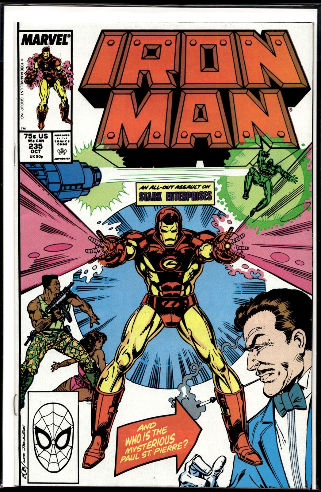 1988 Iron Man #235 1st Cinda Kendrick Marvel Comic