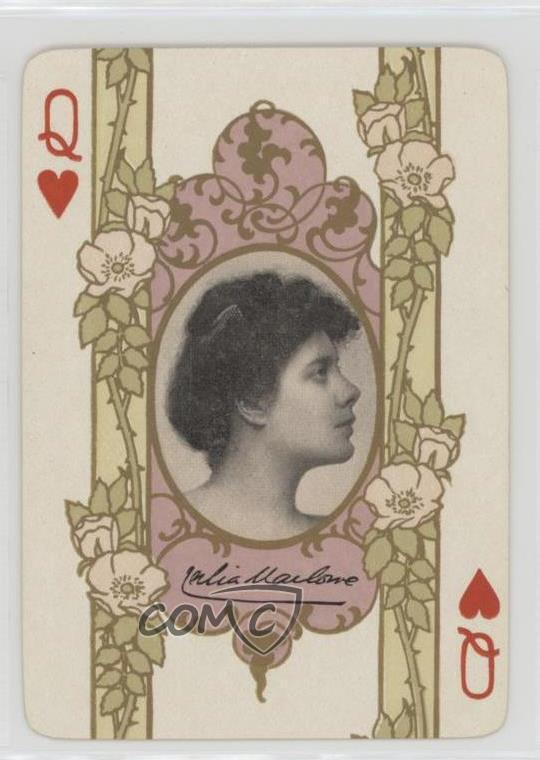 1908 Cincinnati The Stage Playing Cards Julia Marlowe #QH 0w6