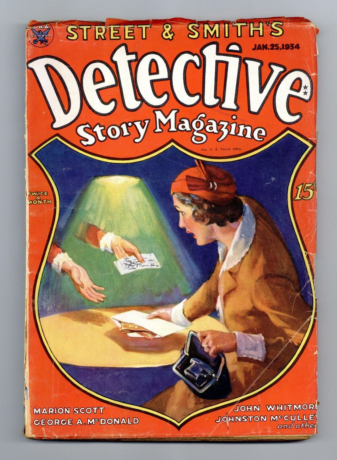 Detective Story Magazine Pulp 1st Series Jan 25 1934 Vol. 144 #1 FR 1.0