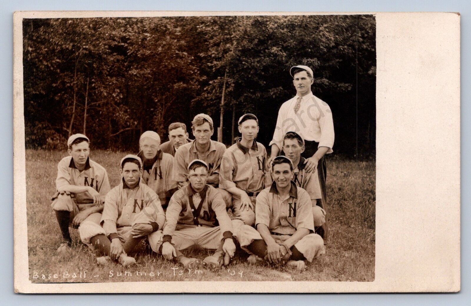 DS2/ Mount Pleasant? Michigan RPPC Postcard c1910 Baseball Team 63