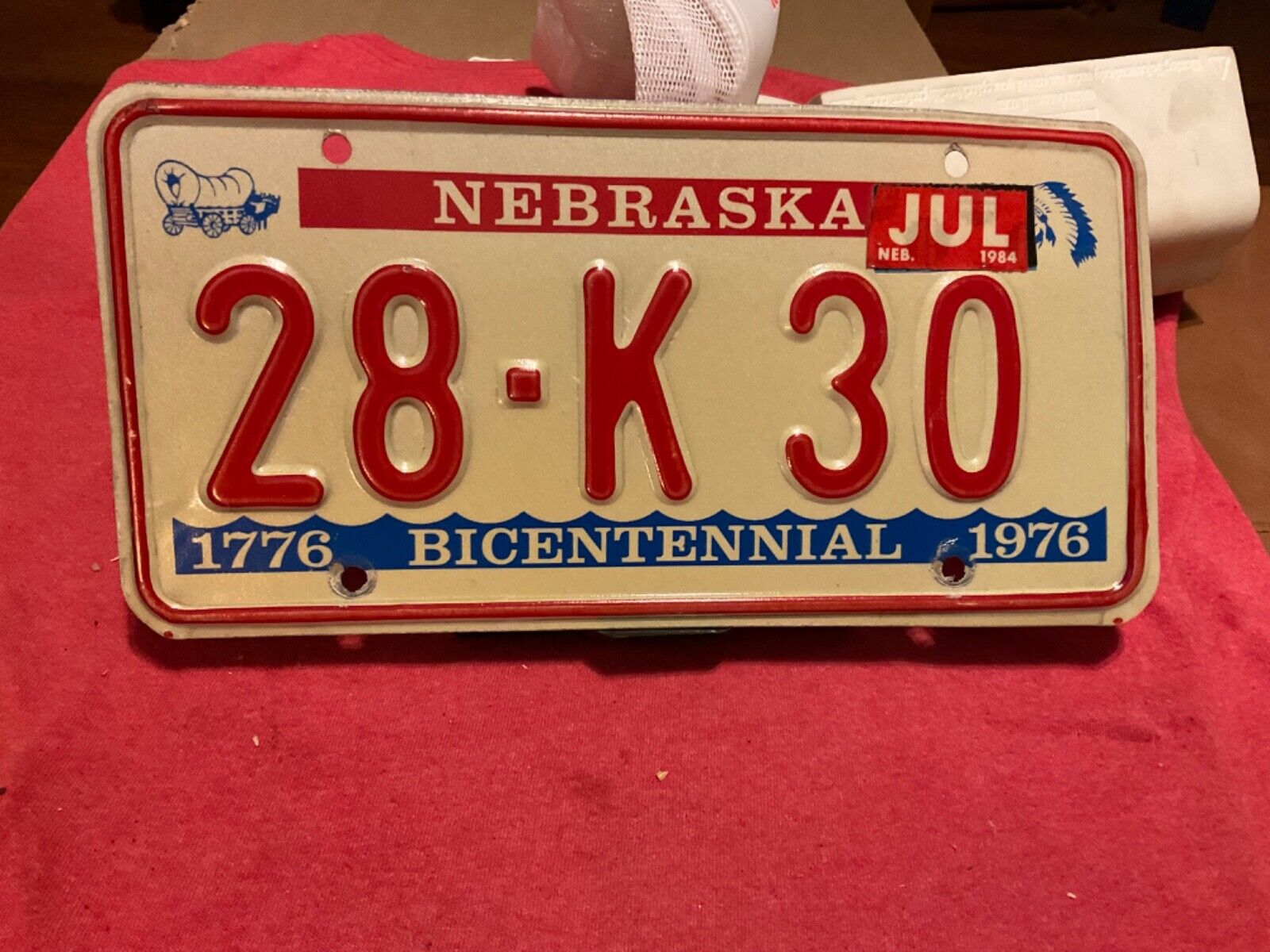 Nebraska License Plate \