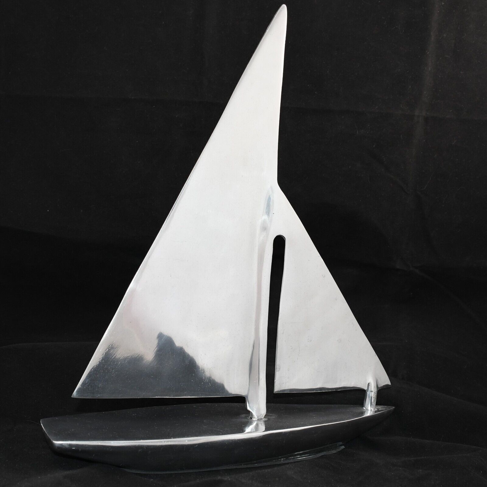 Polished Aluminum Sailboat Sculpture 15\
