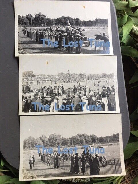 Antique Original Photographs 1912 San Francisco Event Set of 3