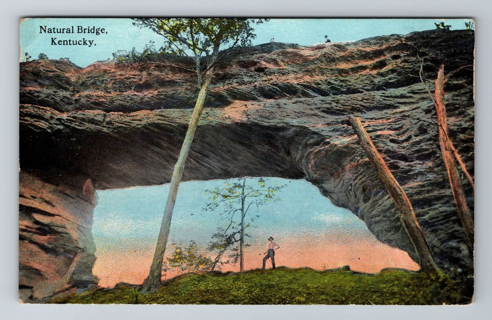 Slade KY-Kentucky, Natural Bridge, Antique Vintage Souvenir Postcard