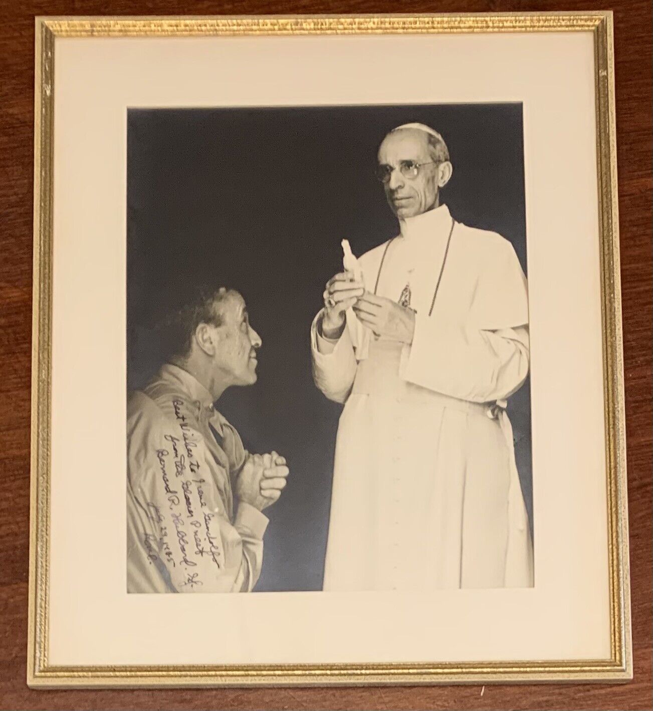 1945 Glacier Priest Rev. Bernard R Hubbard S.J. Signed Photograph Inscribed VTG