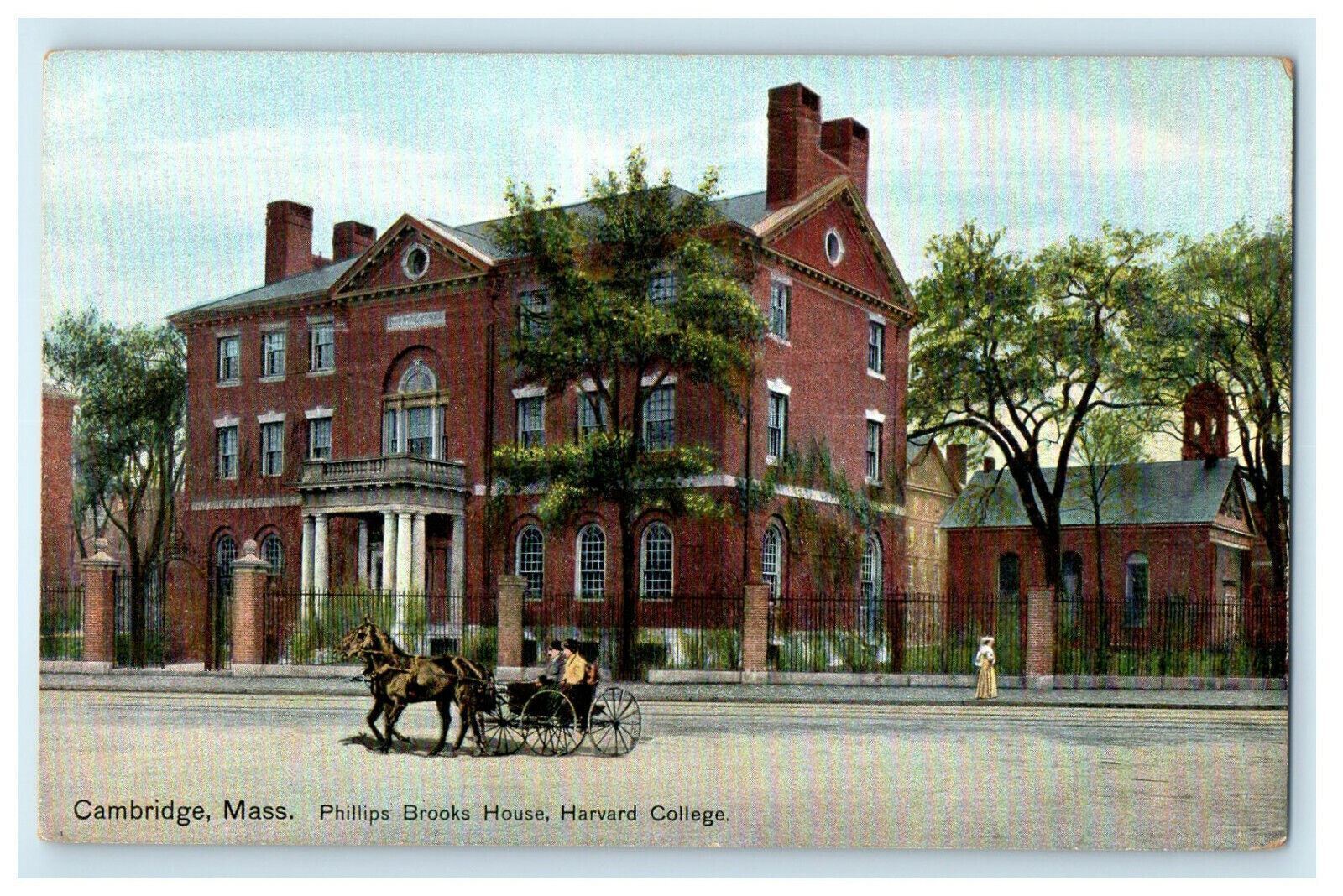 c1910s Philips Brooks House, Harvard College Cambridge Massachusetts MA Postcard