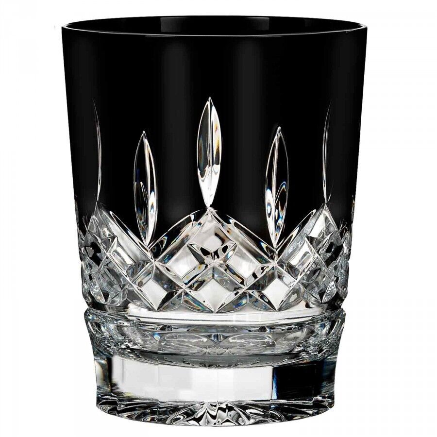 8 NEW Waterford Crystal LISMORE BLACK Double Old Fashioned 4 3/8\