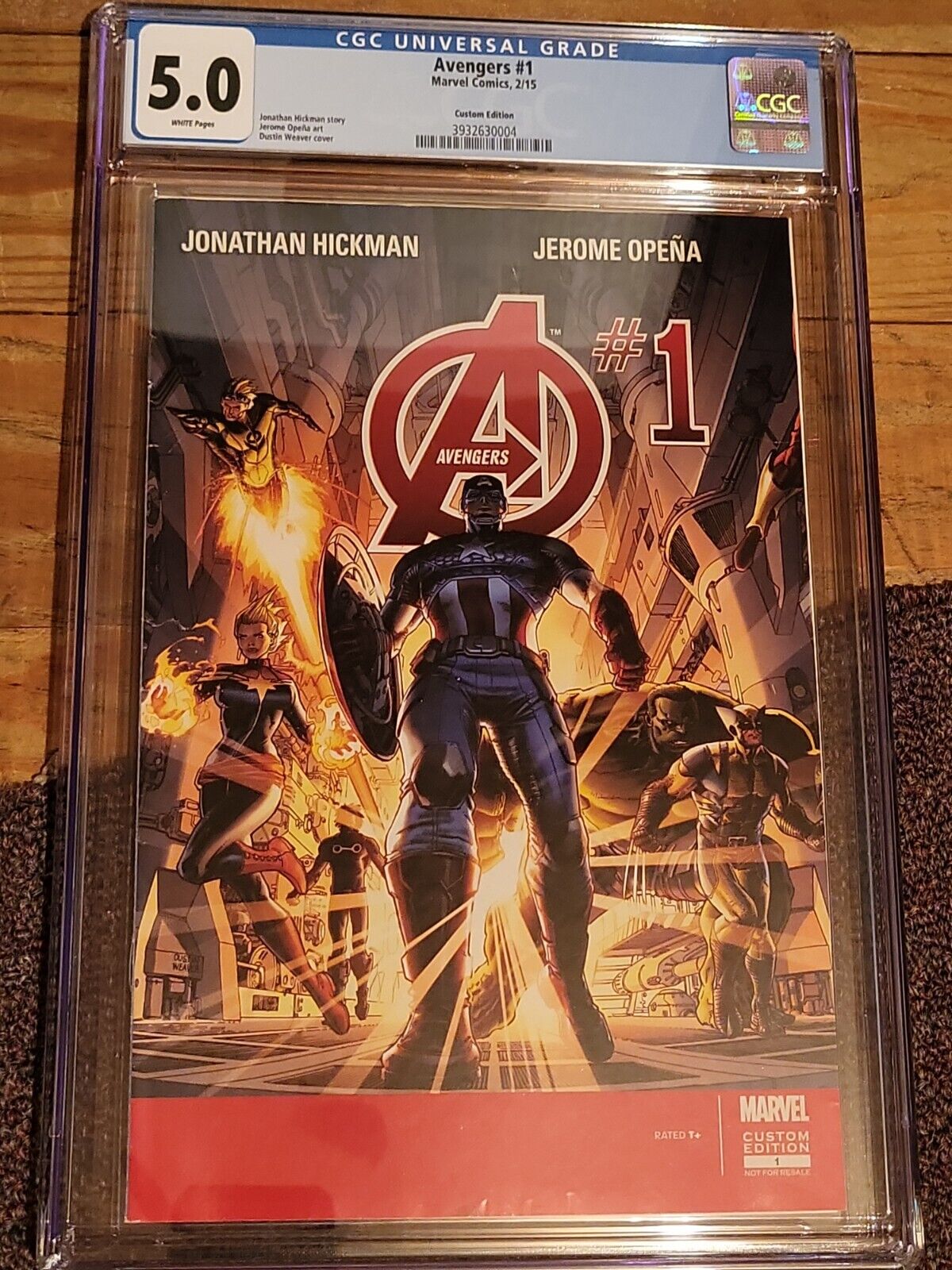 Avengers 1 Custom Edition CGC 5.0 Only One in census wolverine hulk captain amer
