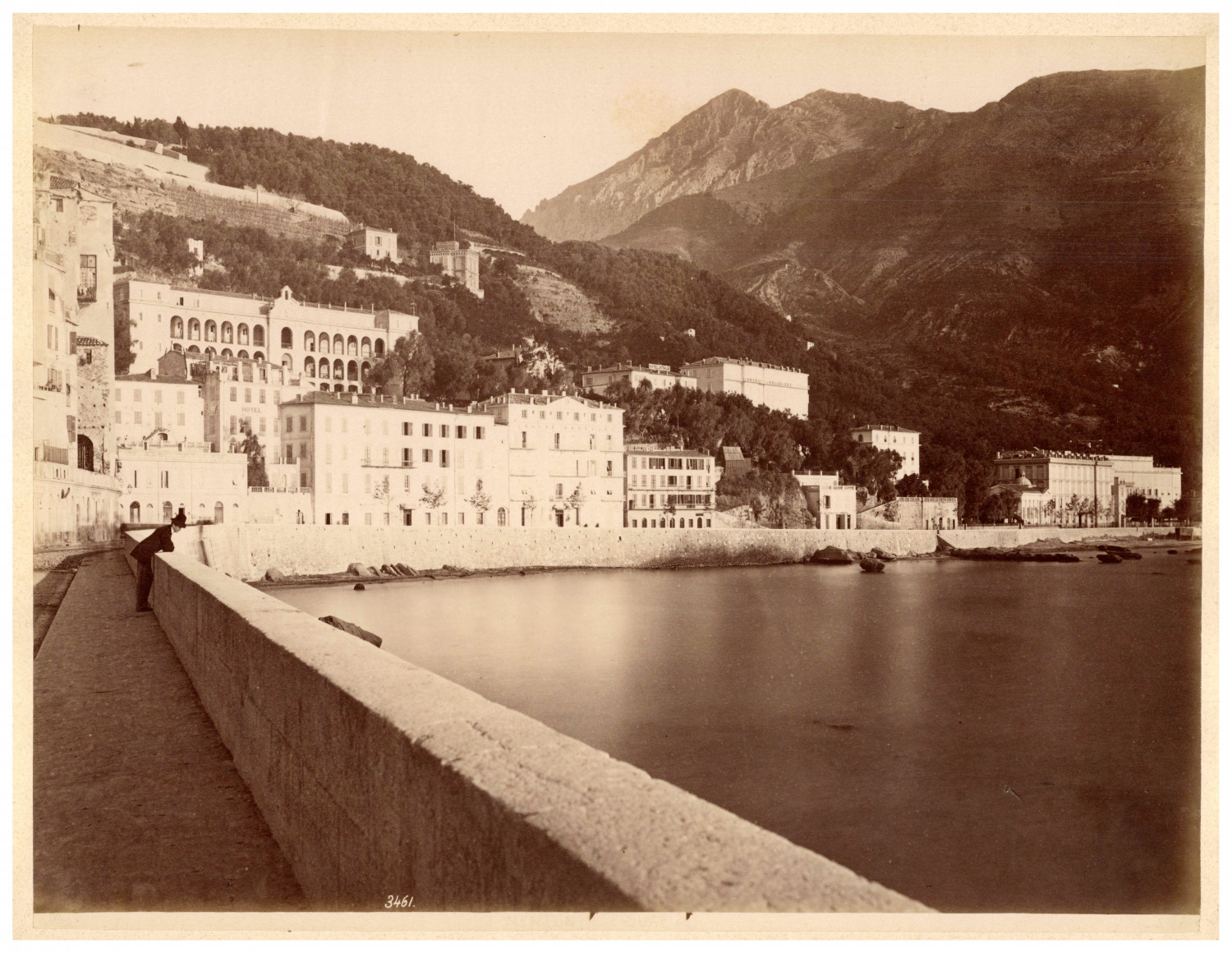 Monaco, Menton, La Riviera Vintage Print, Period Print, Albumin Print