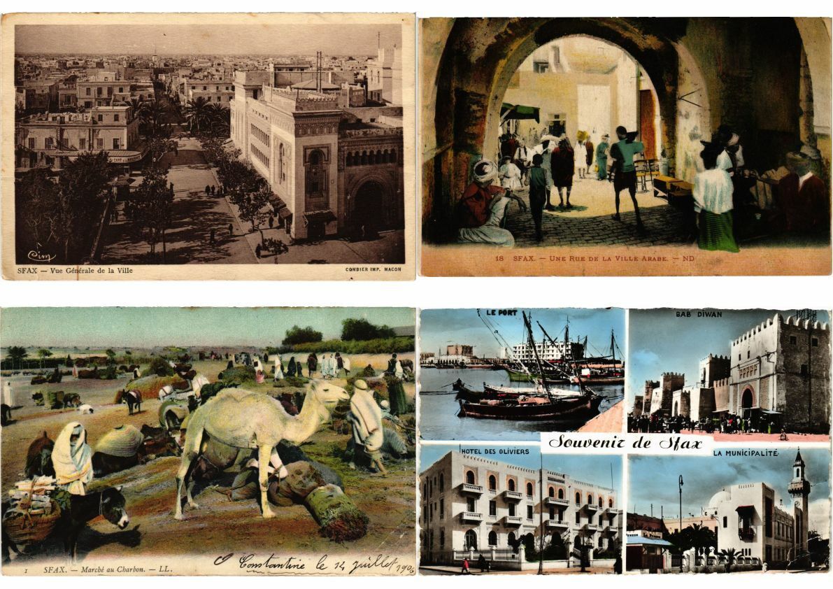 TUNISIA SFAX 60 Vintage Postcards Mostly Pre-1940 (L2478)