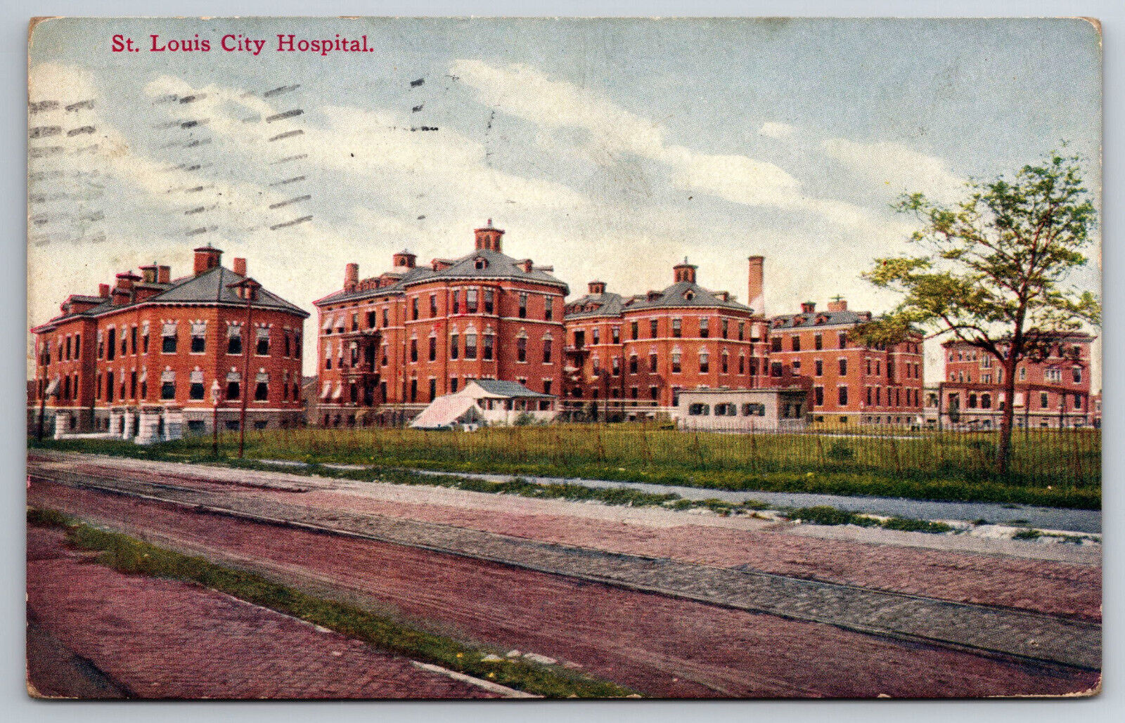 Vintage Postcard MO St Louis City Hospital c1915 Divided Back ~8569