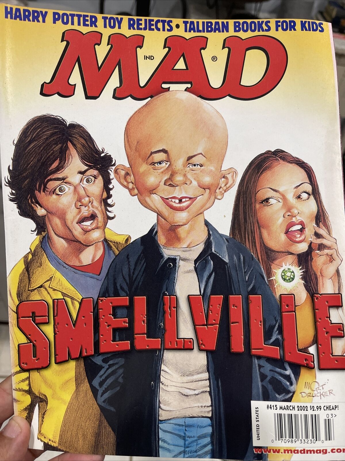 Mad Magazine #415 Smallville Parody Issue  Modern Age Mag Fast Ship 🔥🔥
