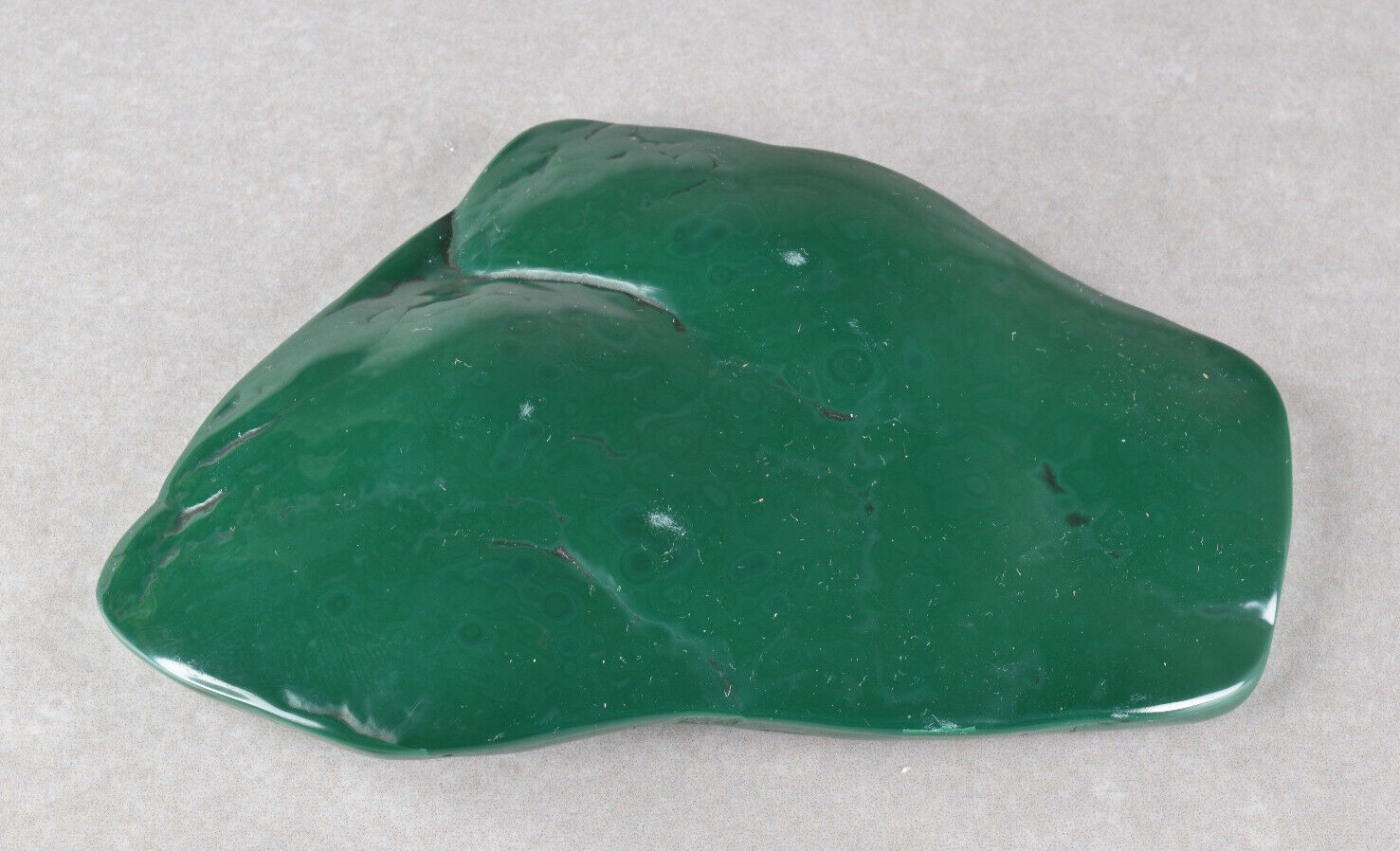 Polished Malachite from Congo 11.0 cm # 19881