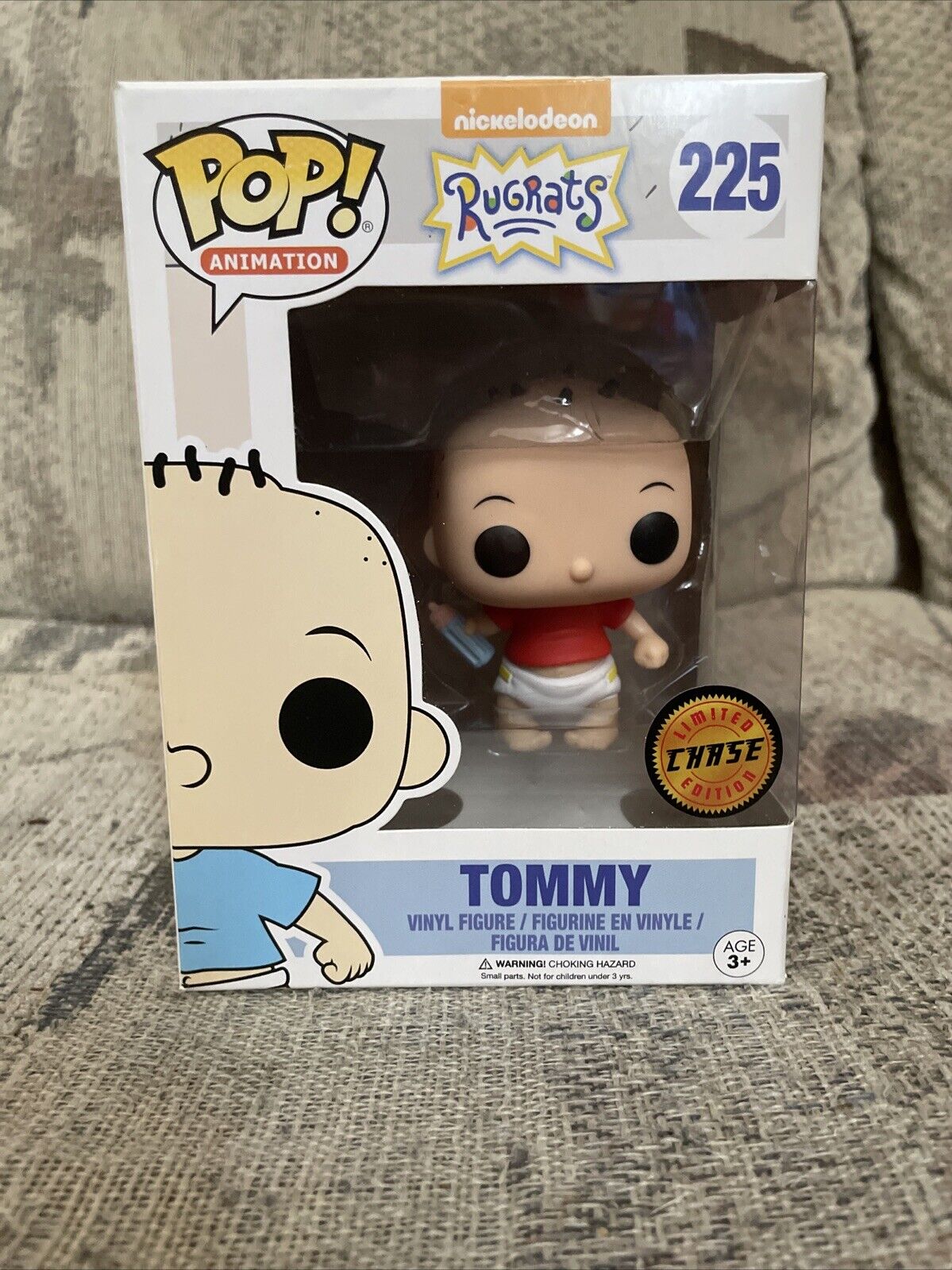 Funko Pop animation #225 CHASE Nickelodeon Rugrats TOMMY PICKLES (Red Shirt)