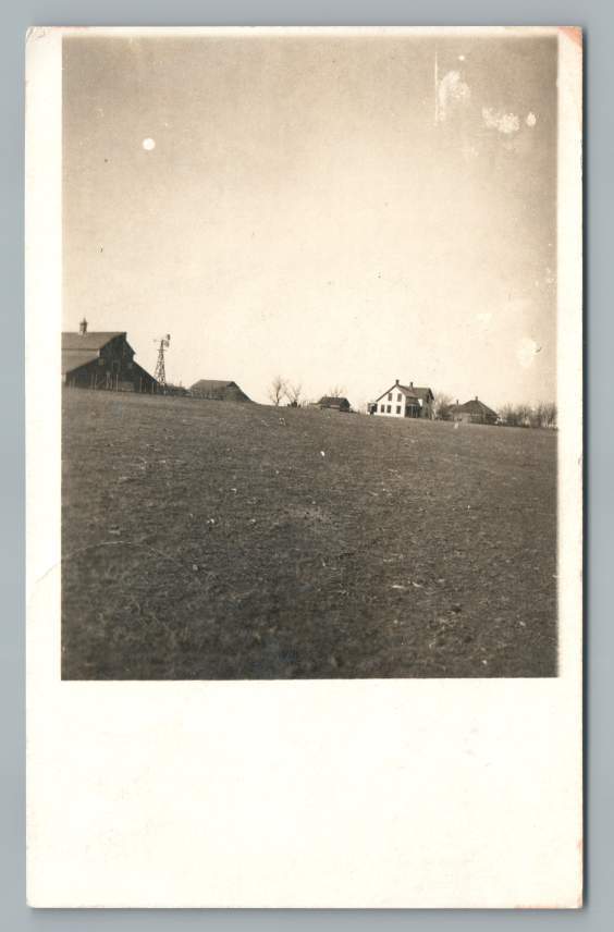 Farmhouse Scene UPLAND Nebraska RPPC Antique Franklin County Photo 1913