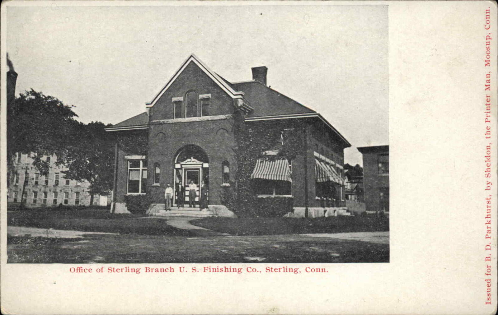 Sterling Connecticut CT Sterling Branch US Finishing Co c1910 Vintage Postcard
