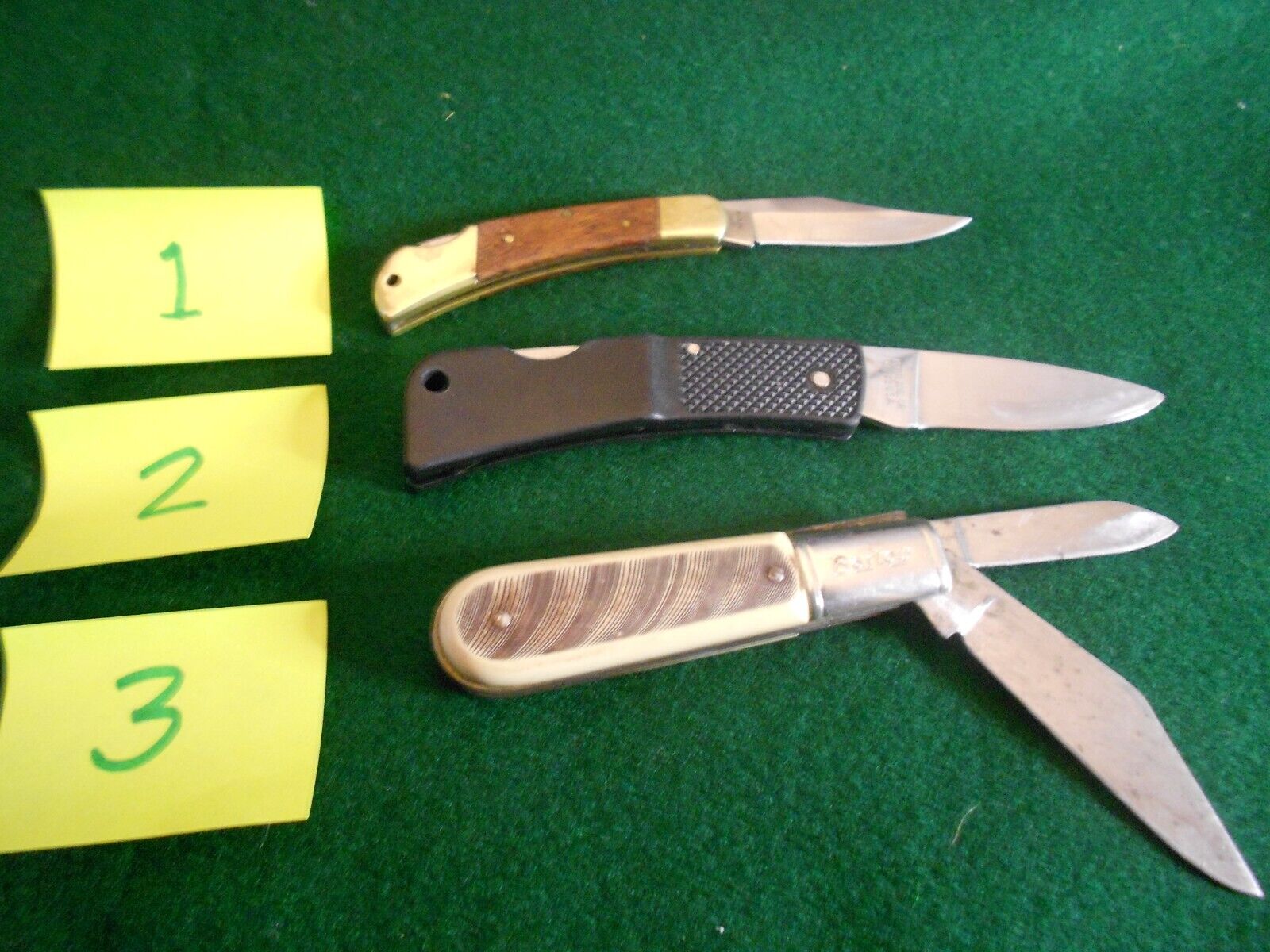 THREE Vintage Folding Knives