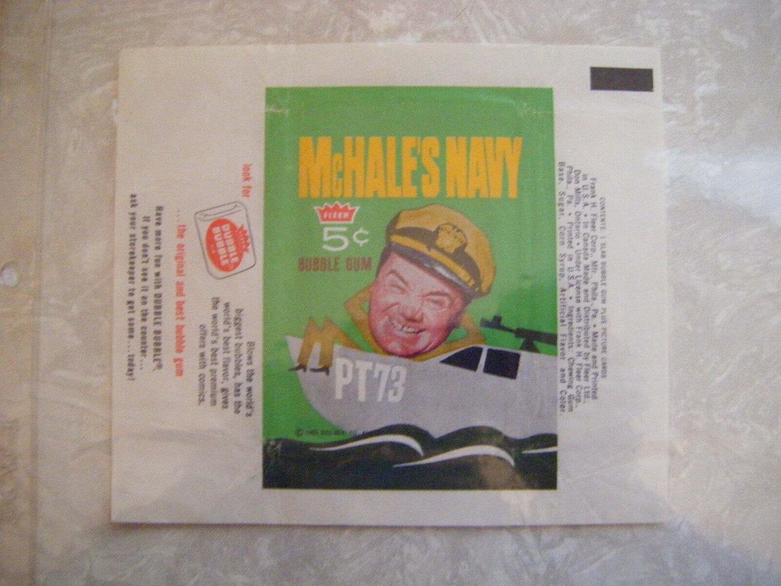 1965 Fleer McHales Navy Complete Set of 66 Cards with Wrapper - High Grade NM-MT