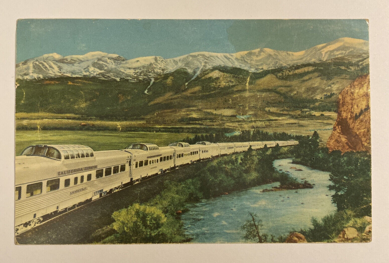 Vintage Postcard California Zephyr 