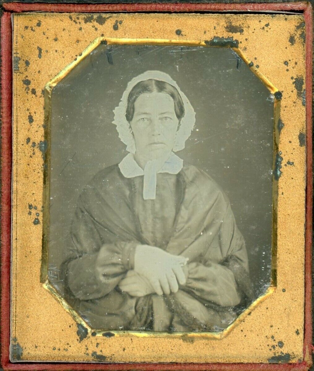 Portrait of Unidentified Woman (1/6 Plate Daguerreotype)