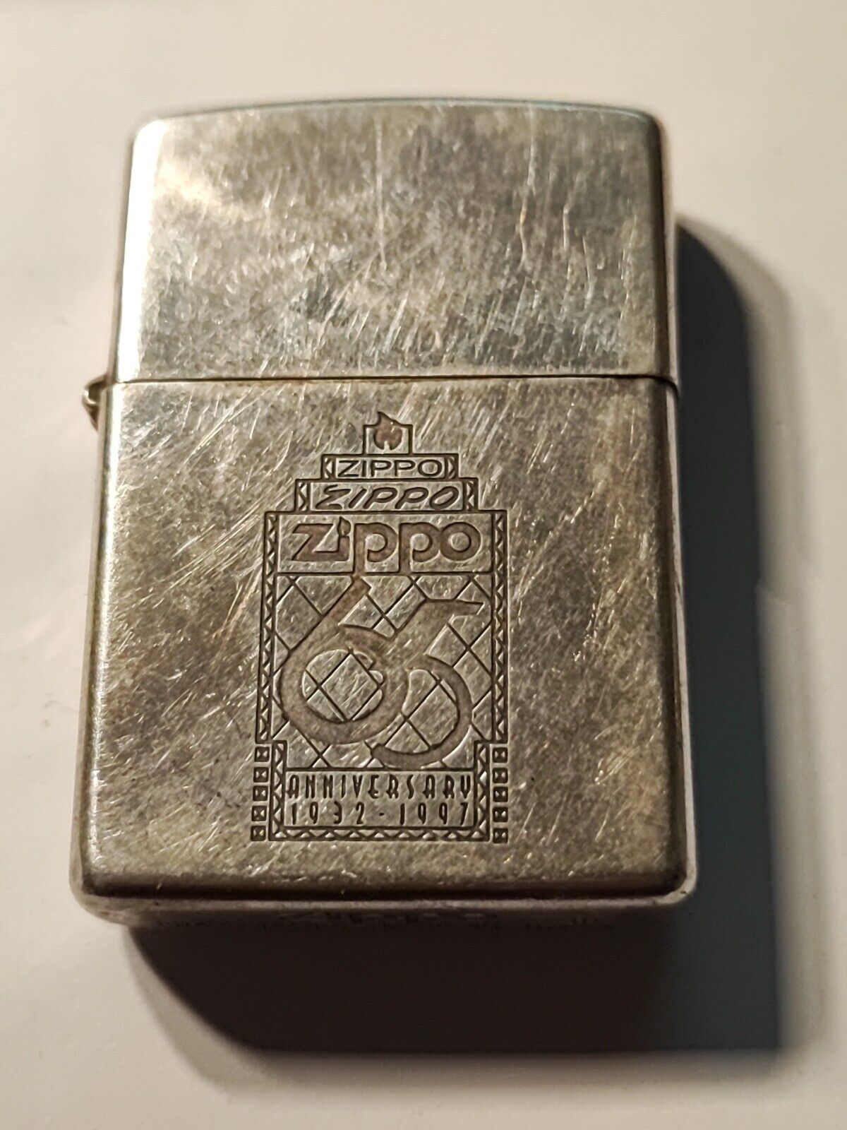 Vintage silver Zippo lighter Lady Barbara 65 th Anniversary limited edition rare