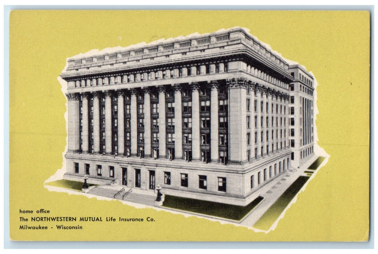 c1950's Home Office Northwestern Mutual Life Insurance Co. Milwaukee WI Postcard