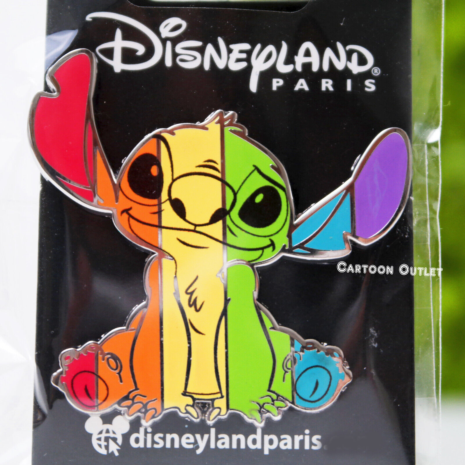 Disney Lilo & Stitch Rainbow Pin Paris Disneyland Collectible Trading Pin Stitch