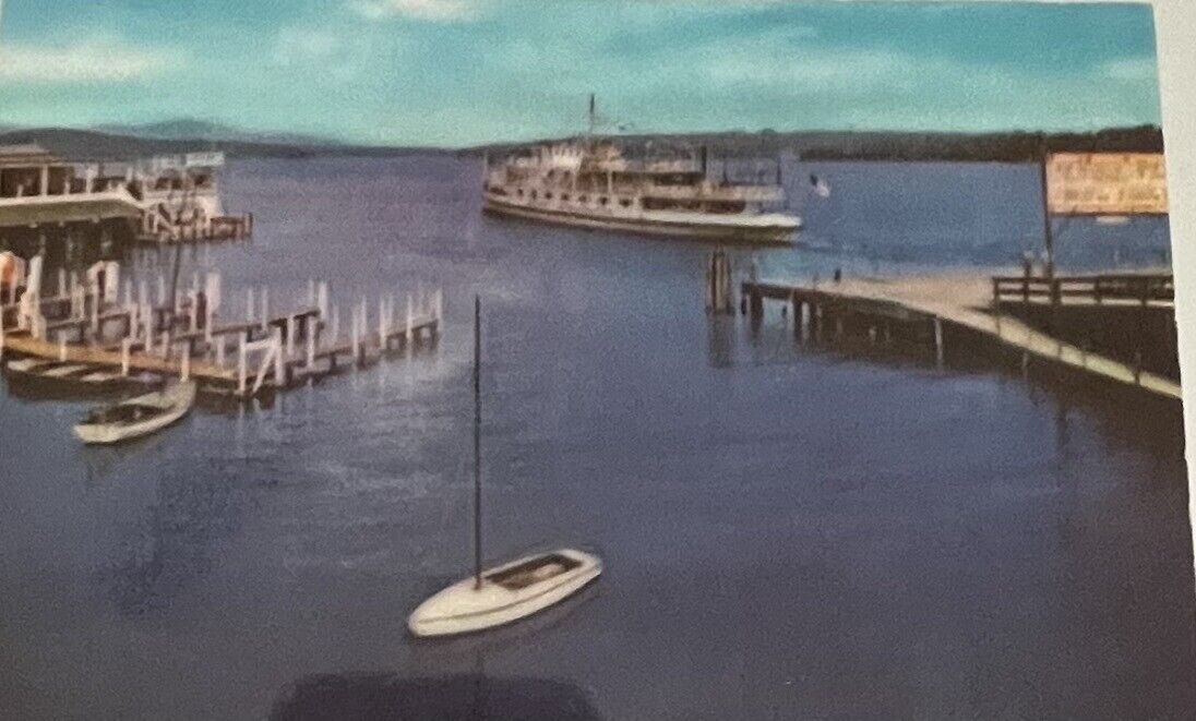 Steamer MT Washington, Lake Winnipesaukee, New Hampshire Vintage Postcard Unpost