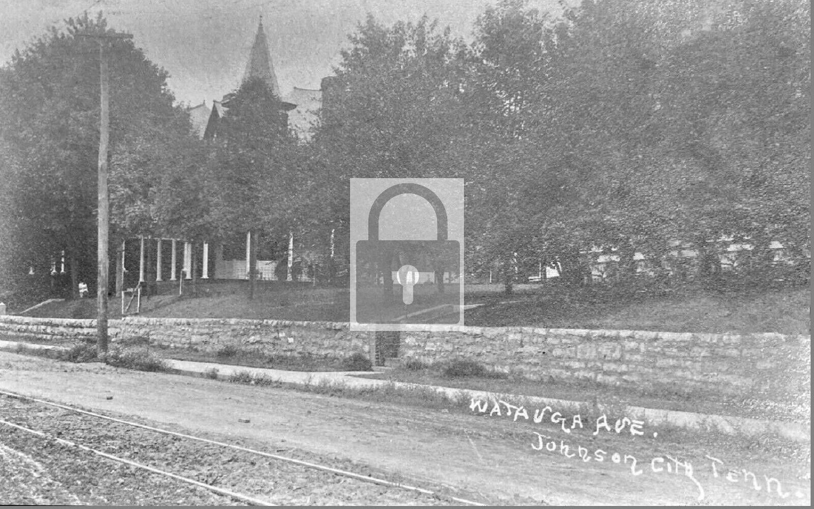 Watauga Avenue Johnson City Tennessee TN Reprint Postcard