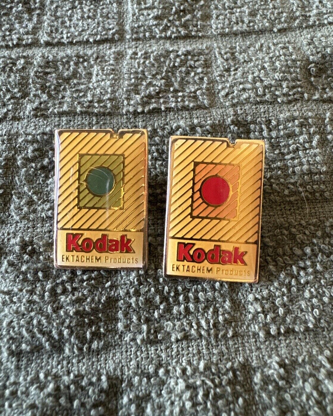 Pair Of Vintage Kodak Pins