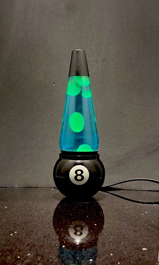 Custom 8 Ball Lava Lamp Limited Edition 🎱 Billiards Pool Table Bar Groovy 420☮️