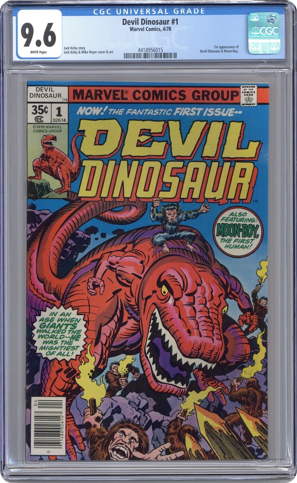 Devil Dinosaur #1 CGC 9.6 1978 4418956015