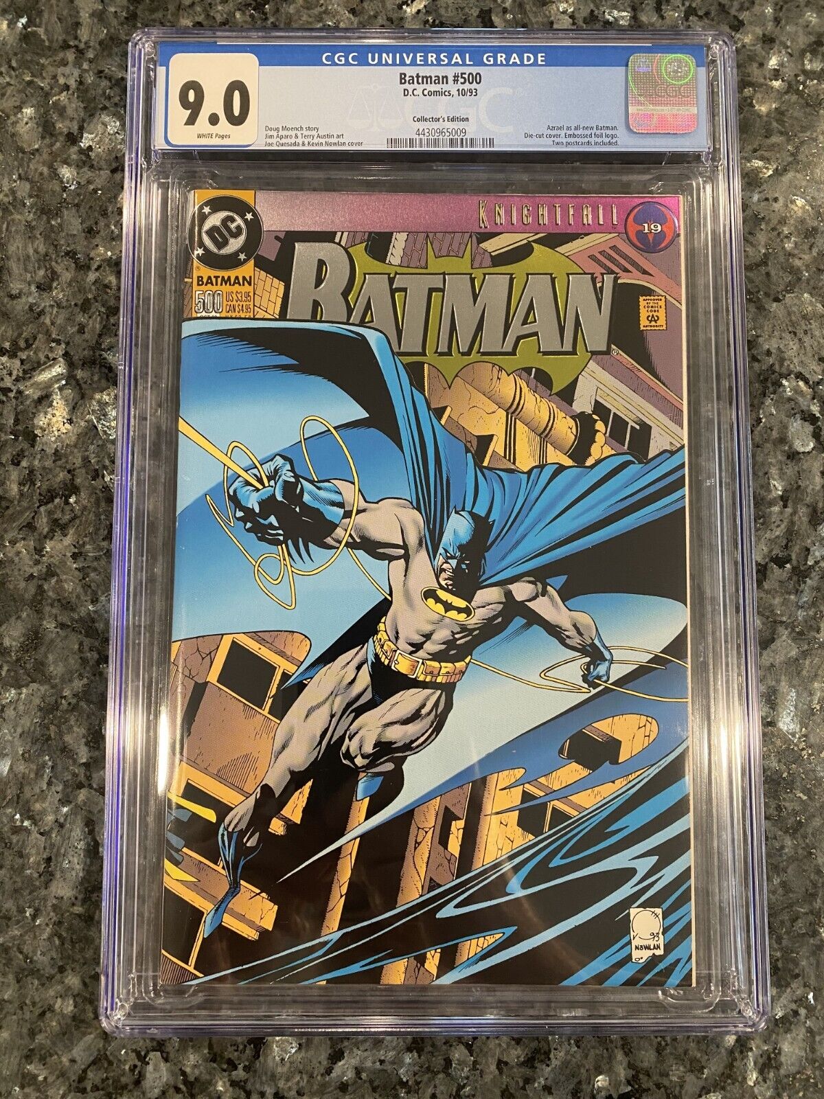 Batman #500: The Advent of Azrael - CGC 9.0 White Pages - Collector\'s Edition