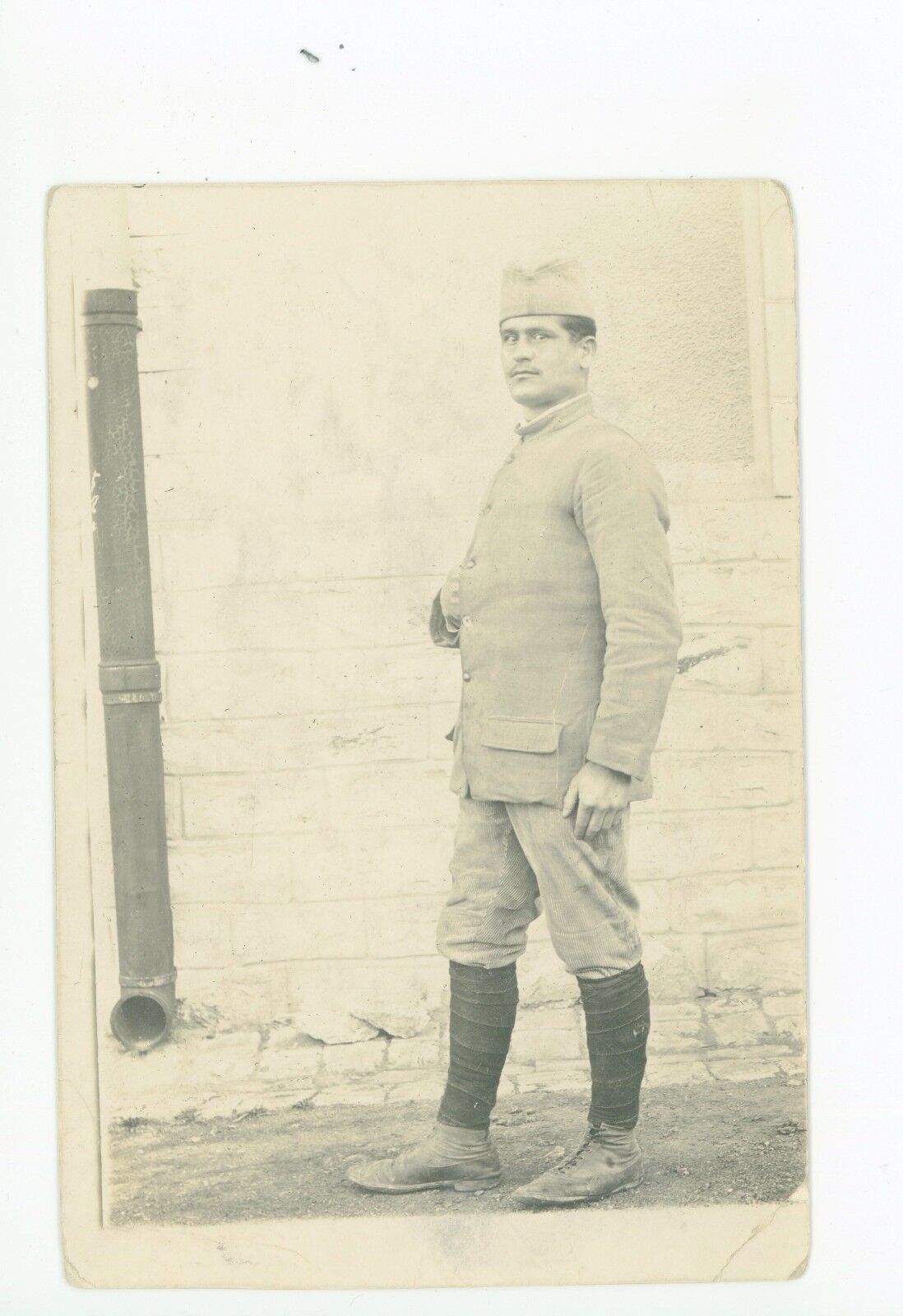 French Soldier? RPPC Antique CPA Photo—North Africa? Antique Soldat 1910s