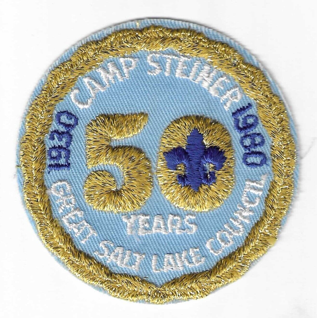 BSA GREAT SALT LAKE COUNCIL CAMP STEINER 1980 50 YEARS MINT PATCH