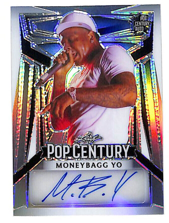 2023 Leaf Pop Century Moneybagg Yo 24/30 Auto Autograph Card Rapper