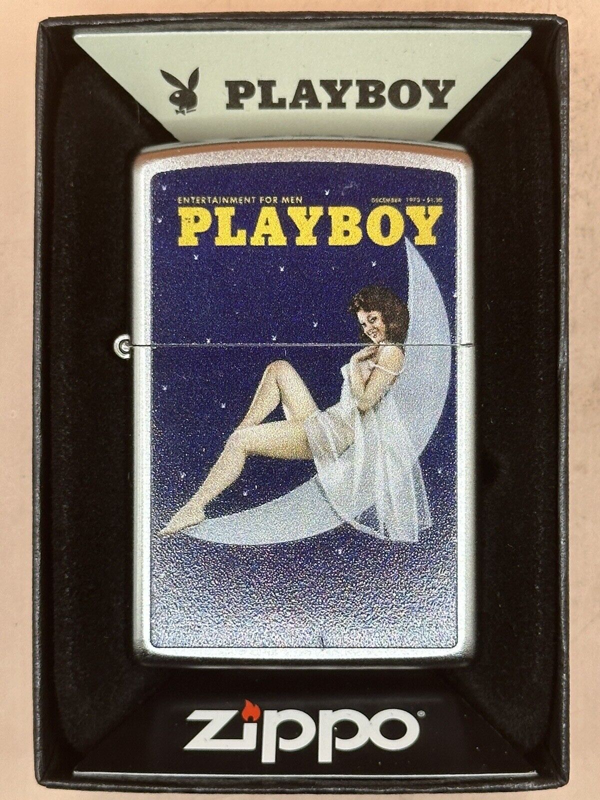 December 1973 Playboy Magazine Cover Zippo Lighter NEW In Box Rare/ Vintage