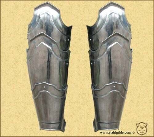 medieval Larp Elf medieval steel Warlord Armor Pair Of Leg Greaves Cosplay Armor