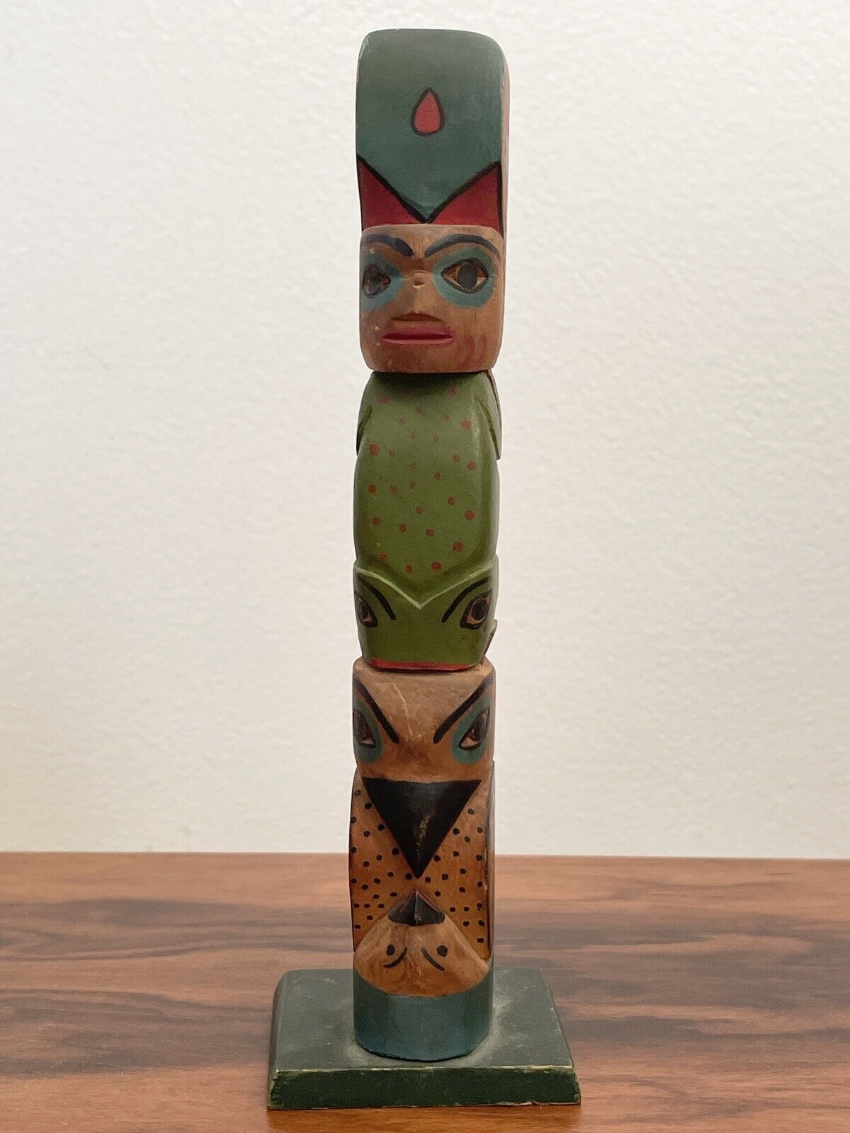 Northwest Coast Antique Model Totem Pole Tlingit Salish Native American