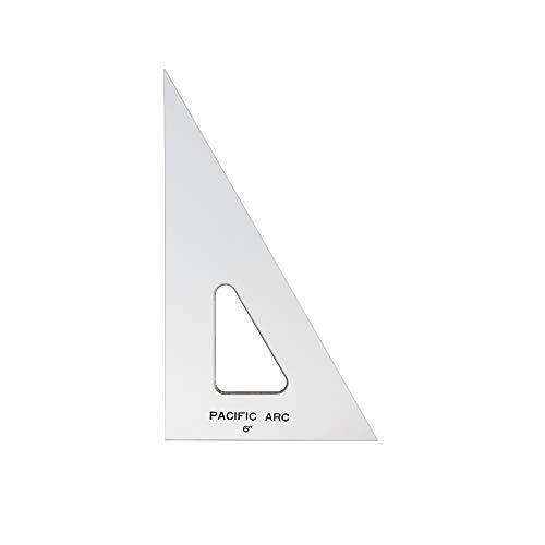 Drafting Triangle 6-inch 30/60/90 Degrees Clear Acrylic