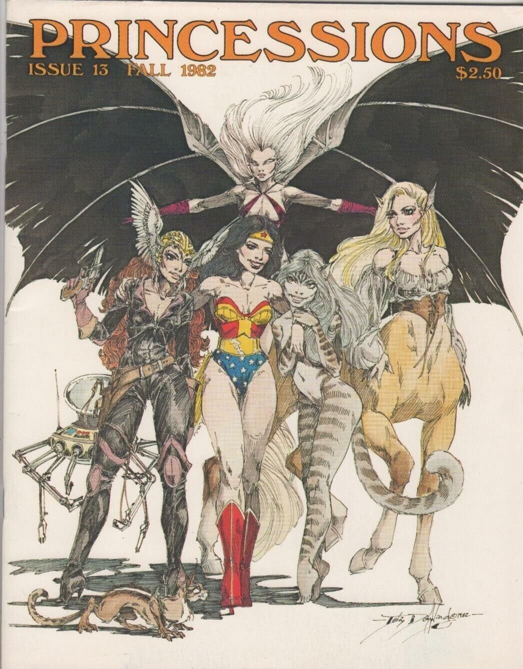 Princessions 13 Women of Comics Fanzine Wonder Woman Lela Dowling 1982 VF