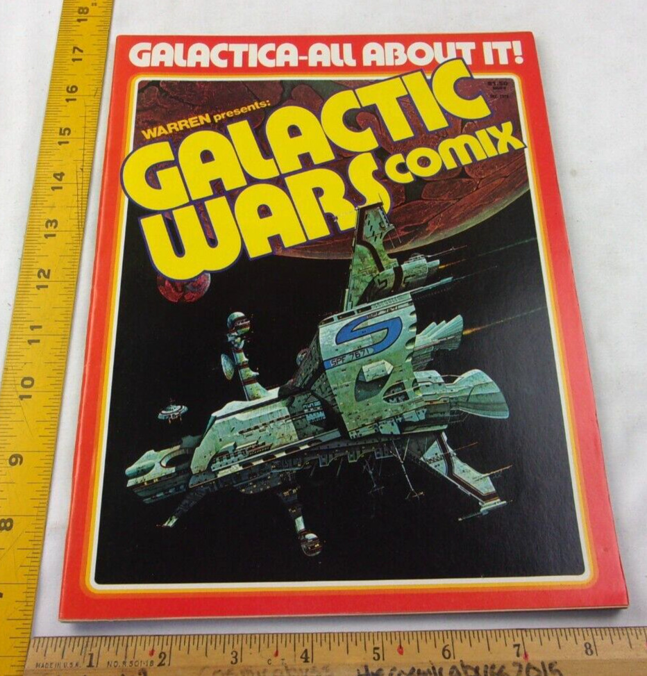 Galactic Wars Comix 1978 Warren magazine comic All about Galactica