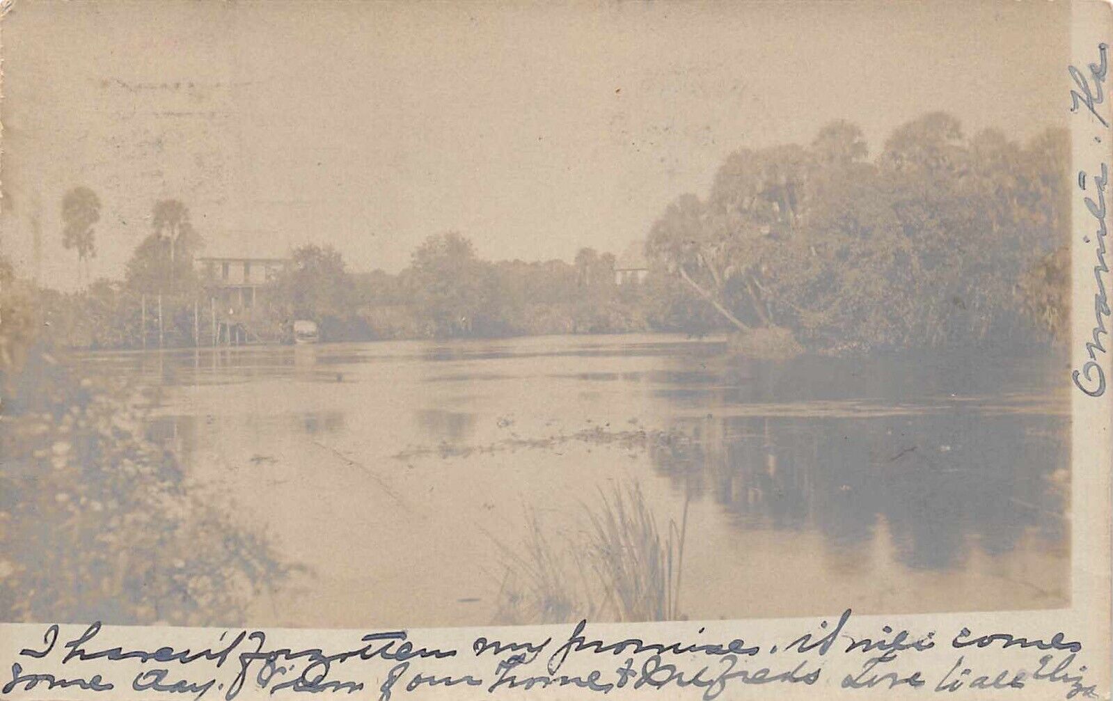 FL 1906 RARE FLORIDA Caloosahatchee River at Owanita, FLA - Alva - Lee County 