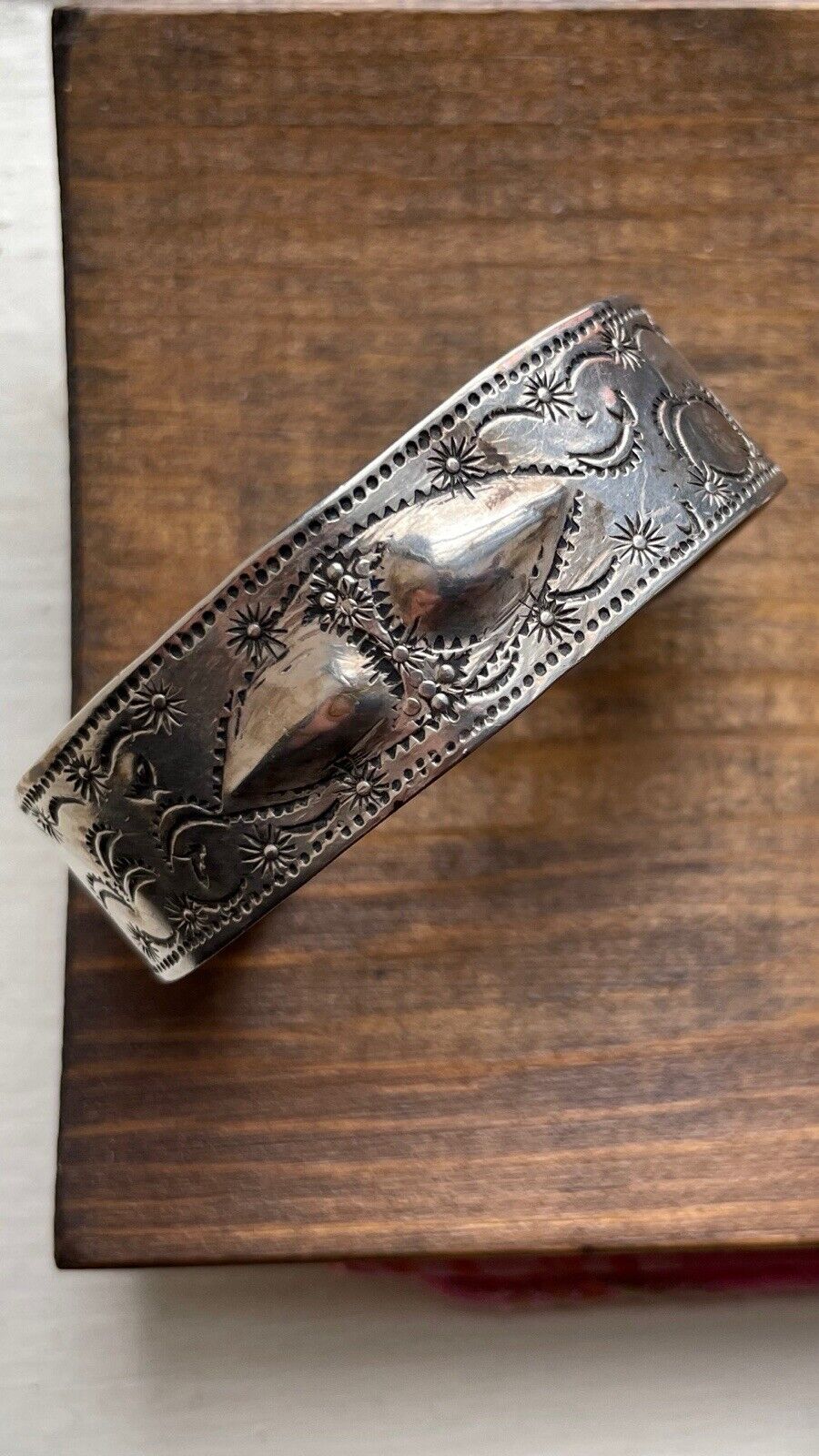 Early Navajo Ingot Silver Bracelet Cuff 