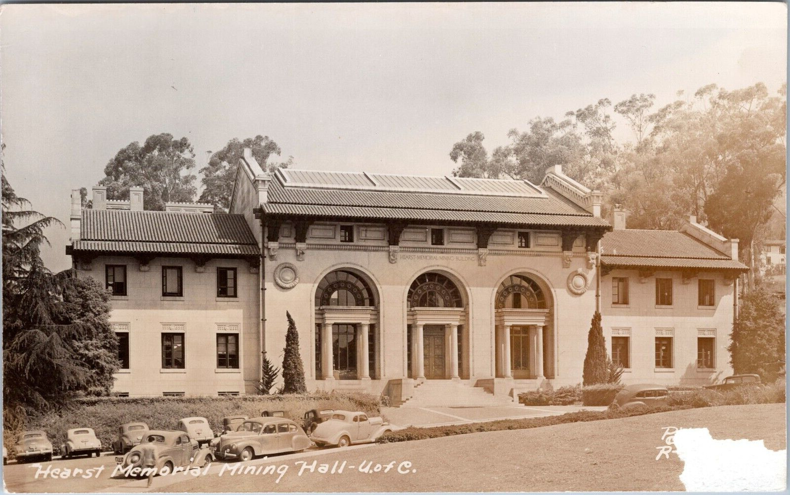 RPPC Hearst Memorial Mining Hall, University of California - Photo Postcard